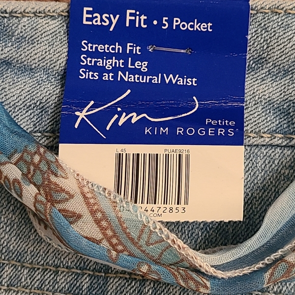 NWT Kim Rogers size 10P denim capris - Picture 8 of 8